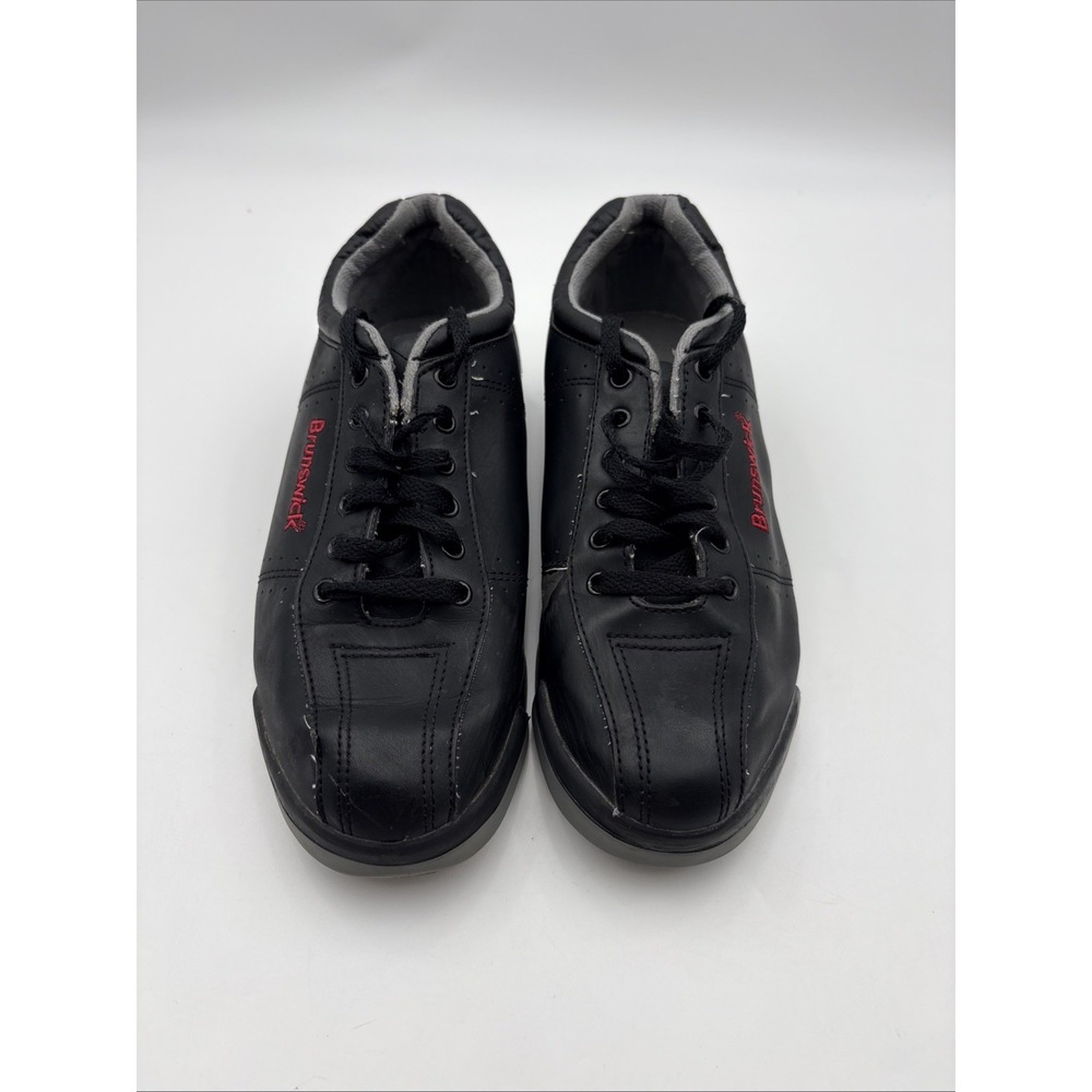 Brunswick Mens Black Leather Bowling Shoes Size 10 Regular D Sport Performance